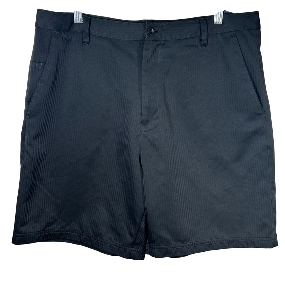 FILA SPORT Men's Black Striped Golf Shorts Size 38 Polyester